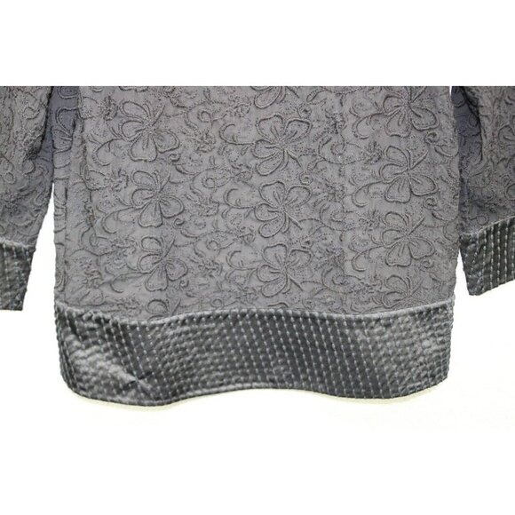 Sundance Embroidered Lace Sheer 3/4 Sleeve Top-Size Large-Silk Blend - Picture 2 of 11